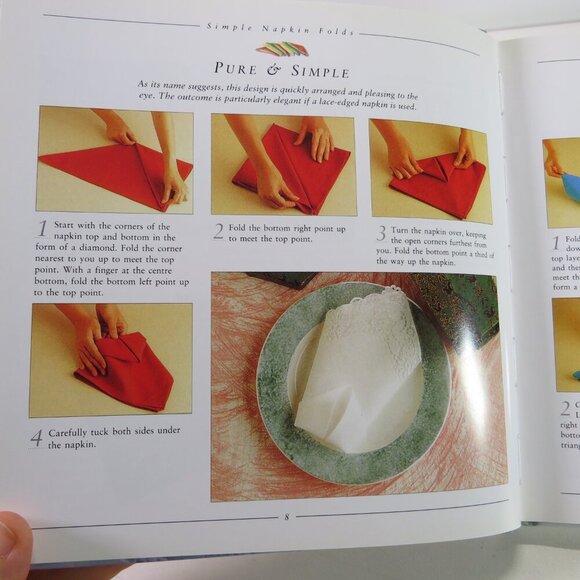 Napkin Folds Hardback 8x8" 64pgs - Picture 10 of 11